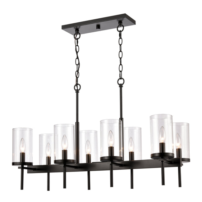 CN290886 - Oakland 32.5'' Wide 8-Light Linear Chandelier - Black