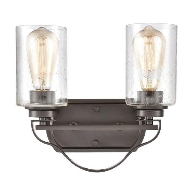 CN300211 - Market Square 12'' Wide 2-Light Vanity Light - Oil Rubbed Bronze