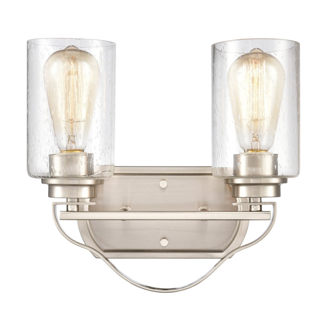 CN300212 - Market Square 12'' Wide 2-Light Vanity Light - Brushed Nickel