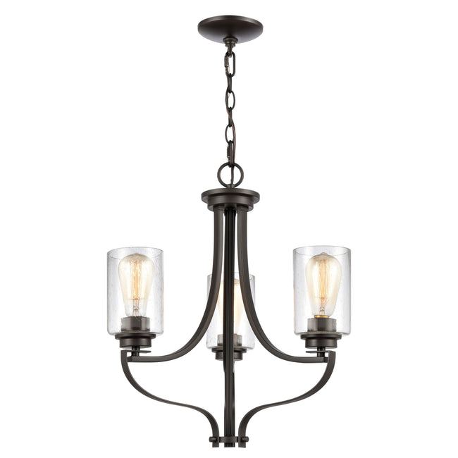 CN300321 - Market Square 19'' Wide 3-Light Chandelier - Oil Rubbed Bronze