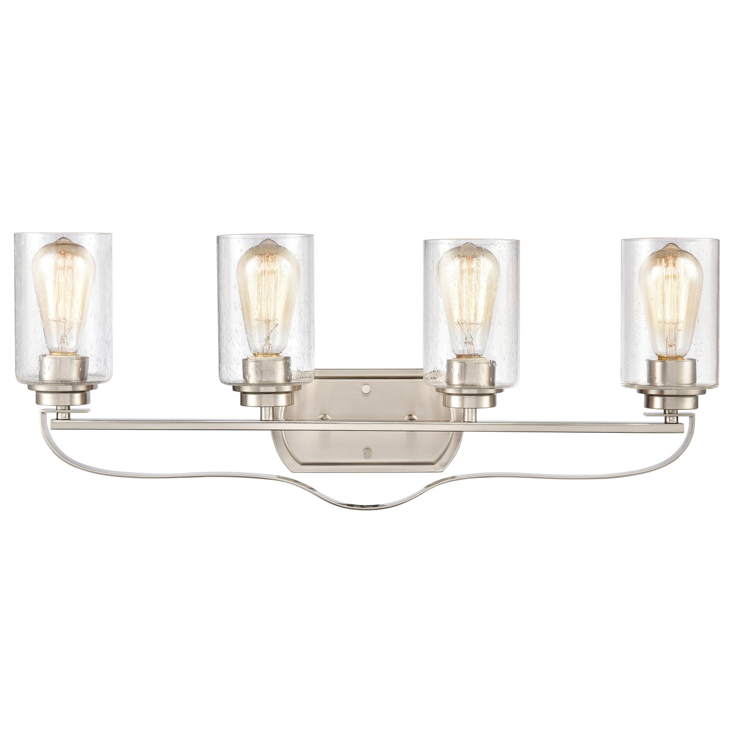 CN300412 - Market Square 28'' Wide 4-Light Vanity Light - Brushed Nickel