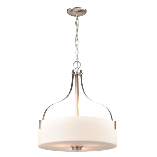 CN300842 - Market Square 18'' Wide 3-Light Pendant - Brushed Nickel