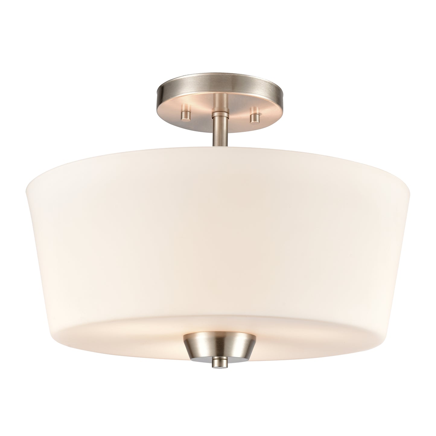 CN310282 - Winslow 15'' Wide 3-Light Semi Flush Mount - Brushed Nickel