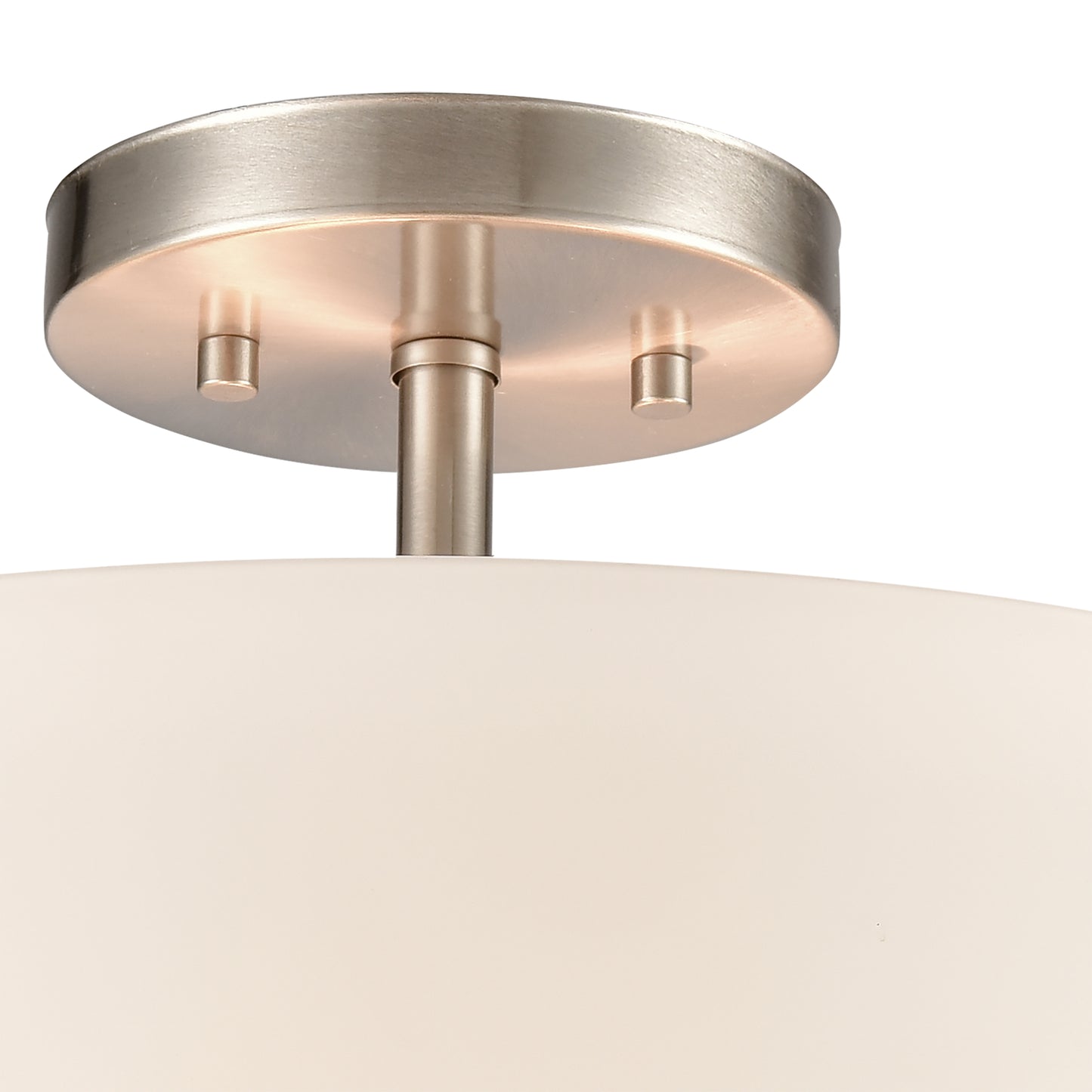 CN310282 - Winslow 15'' Wide 3-Light Semi Flush Mount - Brushed Nickel