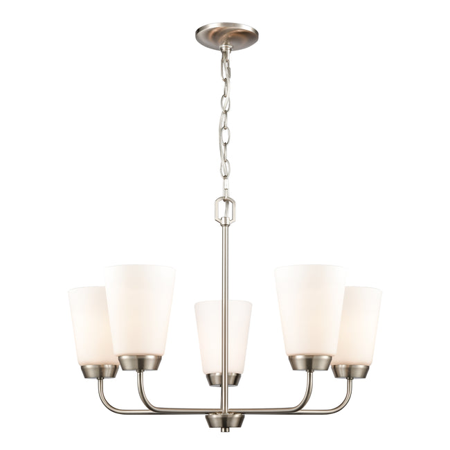 CN310522 - Winslow 25'' Wide 5-Light Chandelier - Brushed Nickel