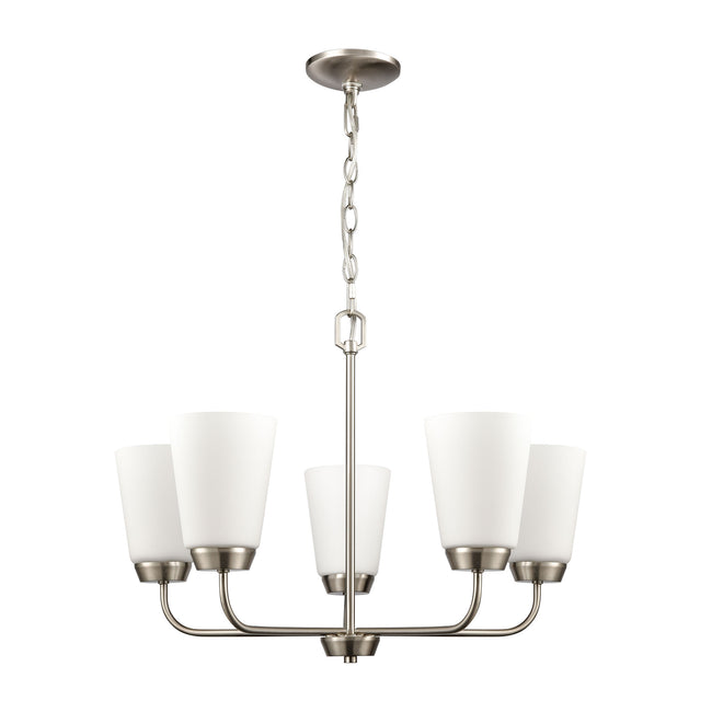 CN310522 - Winslow 25'' Wide 5-Light Chandelier - Brushed Nickel