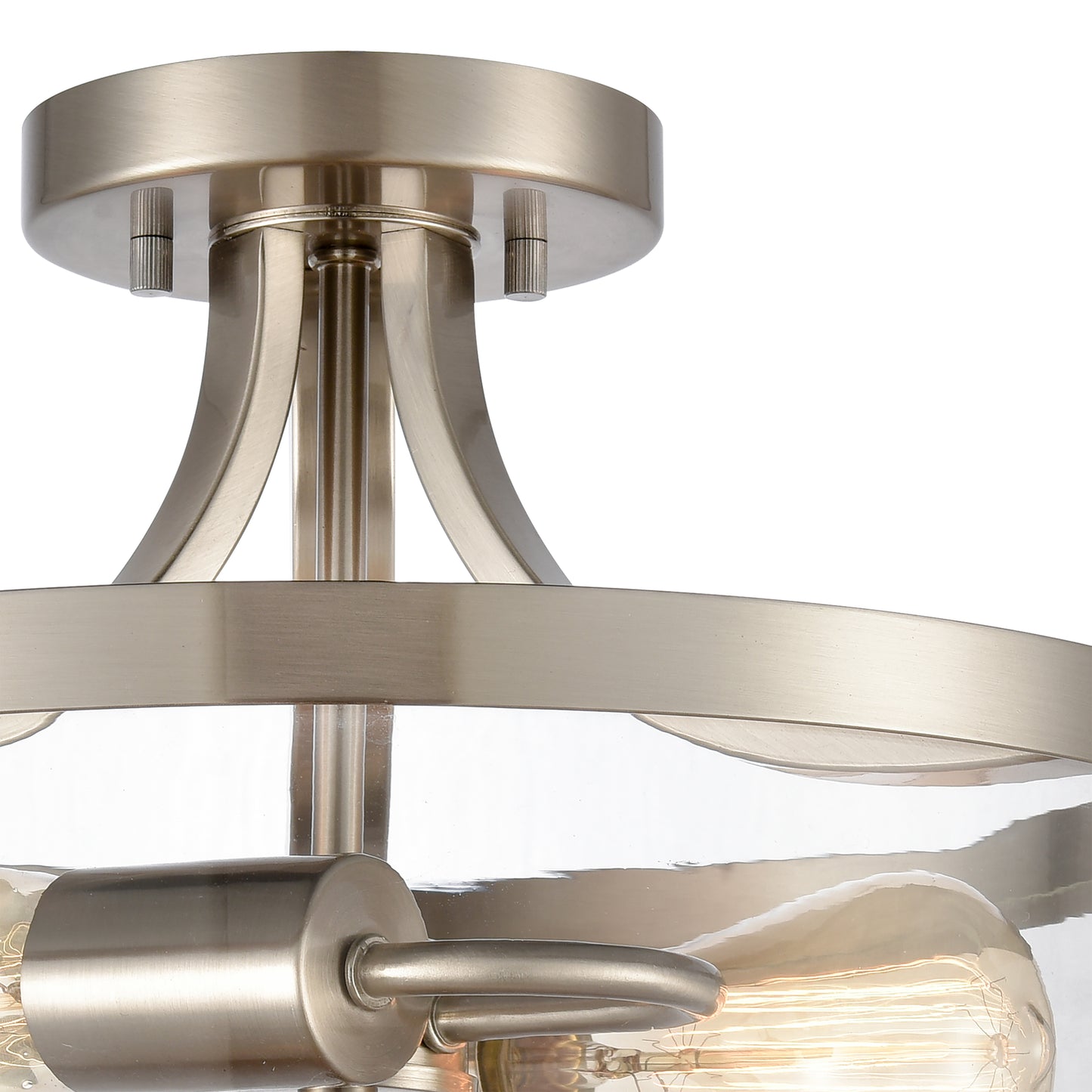 CN320282 - Calistoga 13'' Wide 2-Light Semi Flush Mount - Brushed Nickel