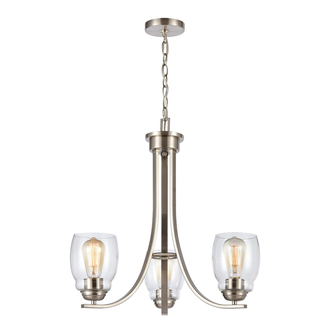 CN320322 - Calistoga 23'' Wide 3-Light Chandelier - Brushed Nickel