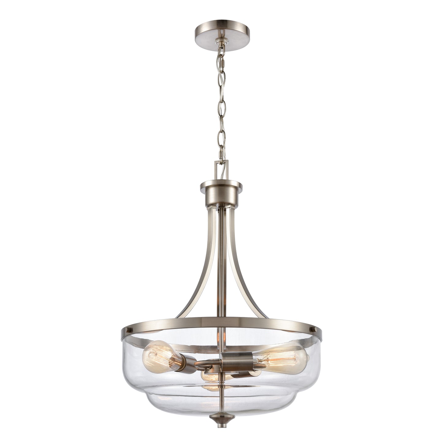 CN320342 - Calistoga 17'' Wide 3-Light Pendant - Brushed Nickel