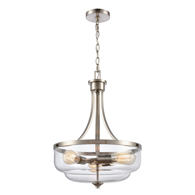 CN320342 - Calistoga 17'' Wide 3-Light Pendant - Brushed Nickel