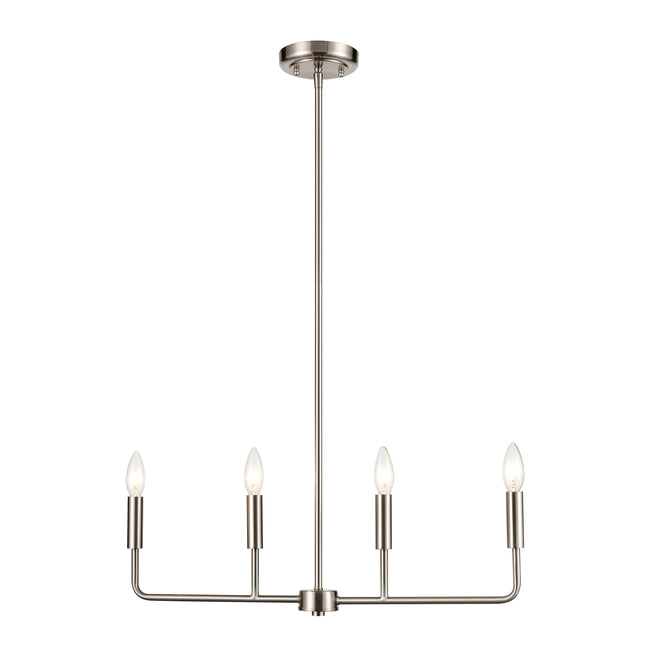 CN330422 - Park Slope 25'' Wide 4-Light Chandelier - Brushed Nickel