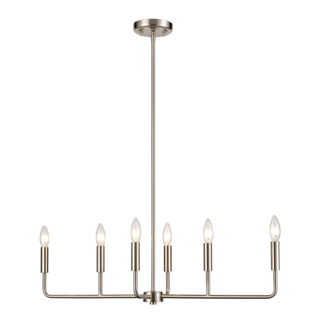 CN330622 - Park Slope 31'' Wide 6-Light Chandelier - Brushed Nickel