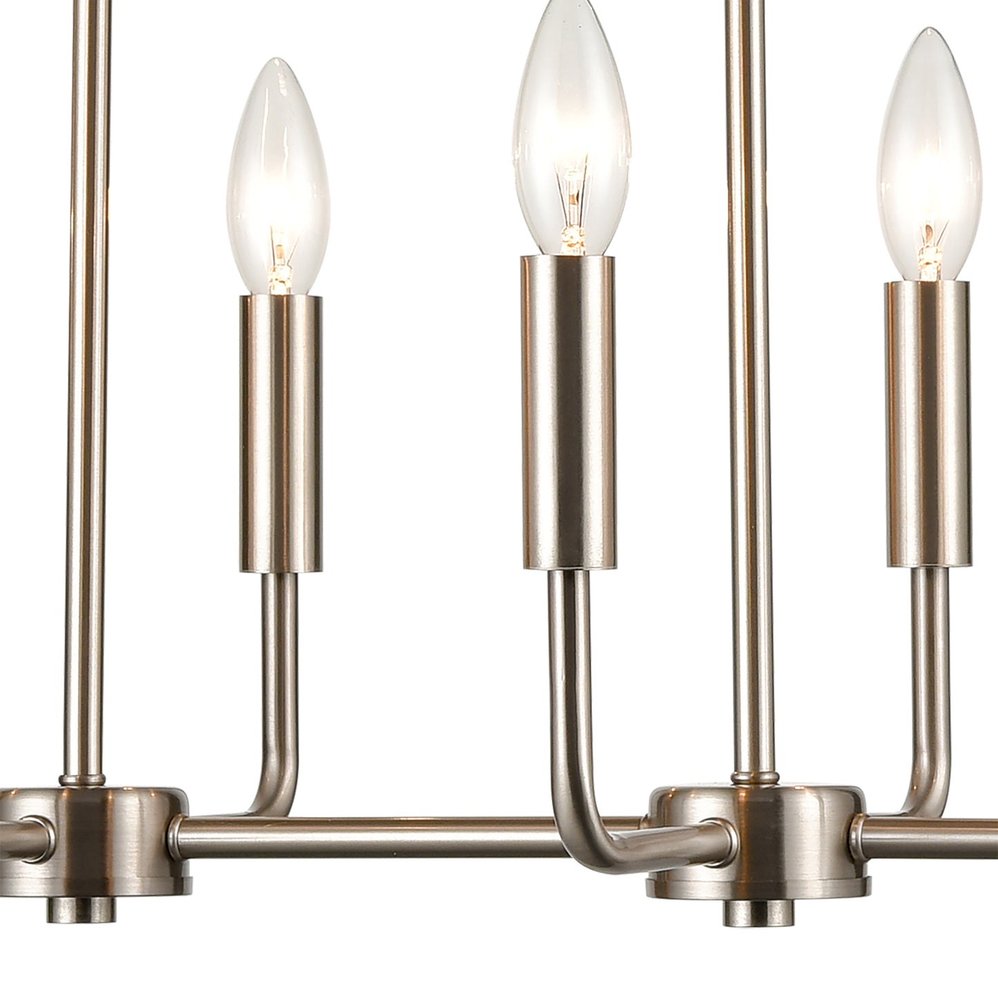 CN330822 - Park Slope 39'' Wide 8-Light Linear Chandelier - Brushed Nickel