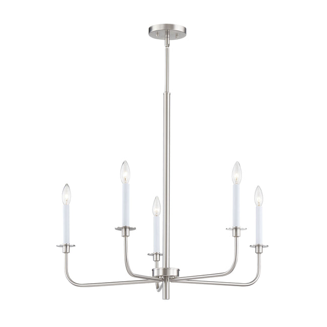 CN341522 - Lexington Green 30'' Wide 5-Light Chandelier - Brushed Nickel