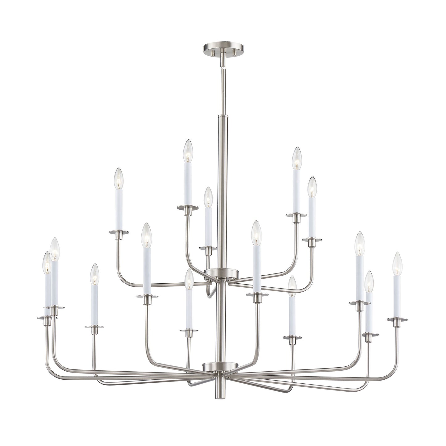 CN3415822 - Lexington Green 46'' Wide 15-Light Chandelier - Brushed Nickel