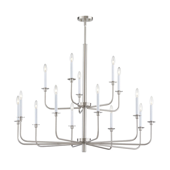 CN3415822 - Lexington Green 46'' Wide 15-Light Chandelier - Brushed Nickel