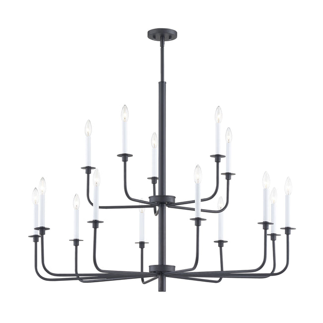 CN3415826 - Lexington Green 46'' Wide 15-Light Chandelier - Matte Black