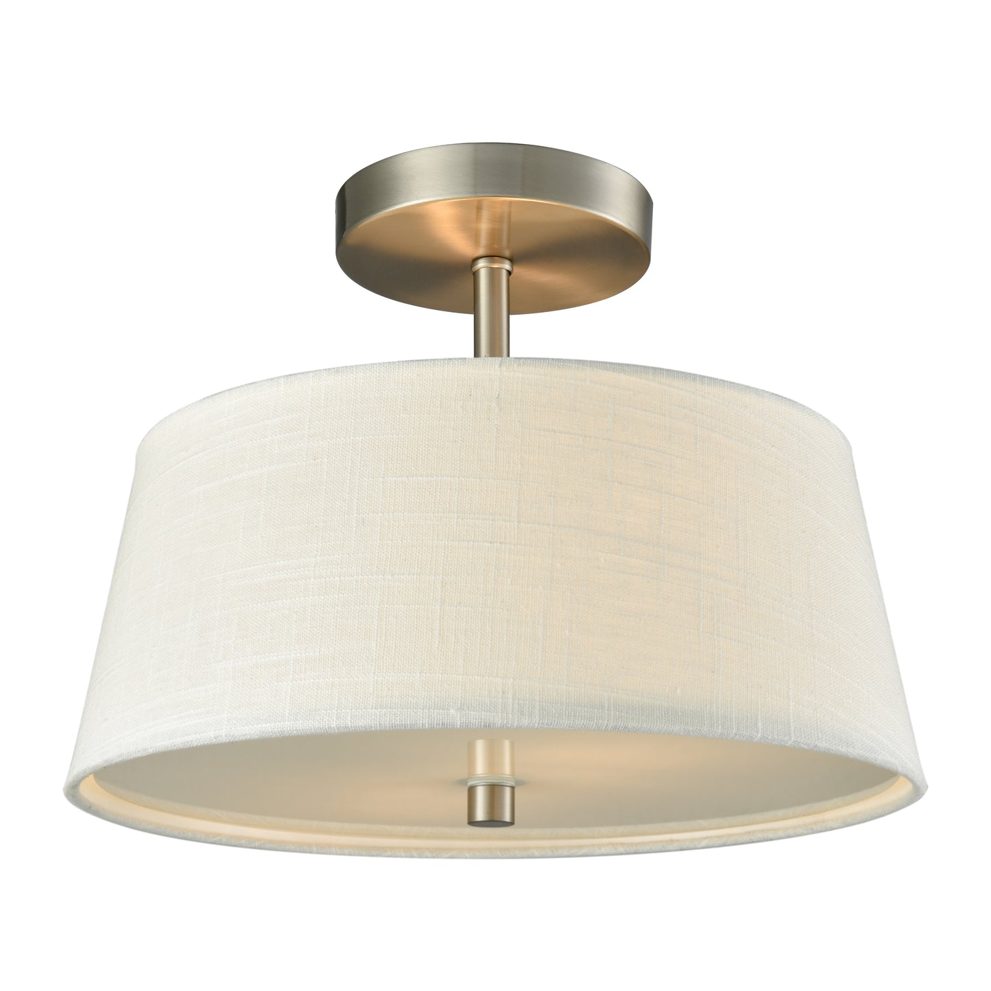 CN600362 - Morgan 15'' Wide 2-Light Semi Flush Mount - Brushed Nickel