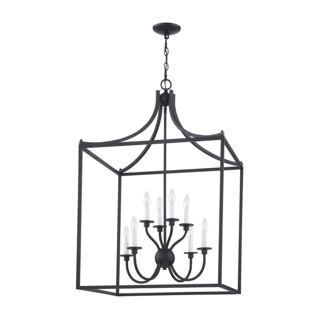 CN700816 - Prescott 24'' Wide 8-Light Chandelier - Mattte Black