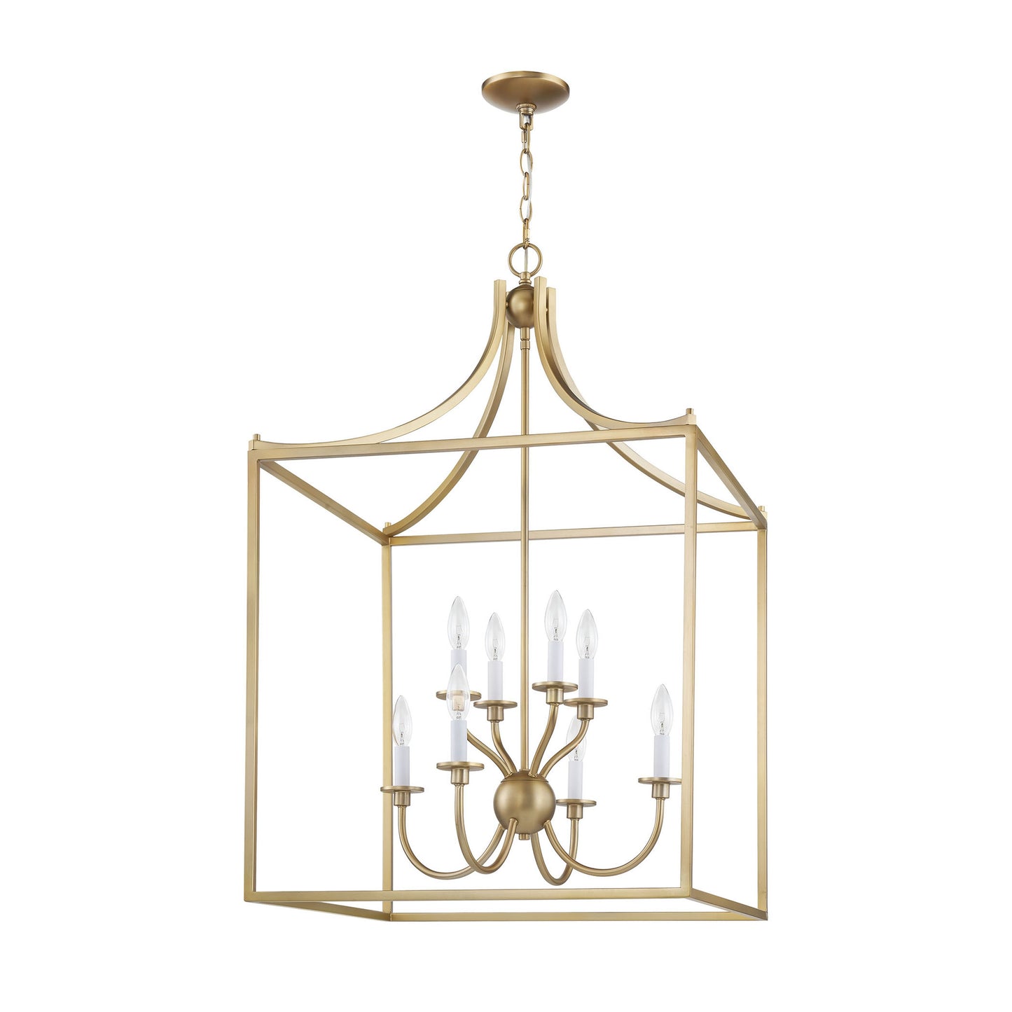 CN700818 - Prescott 24'' Wide 8-Light Chandelier - Warm Brass