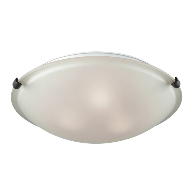 CN734399 - Sunglow 17'' Wide 3-Light Flush Mount - Brushed Nickel