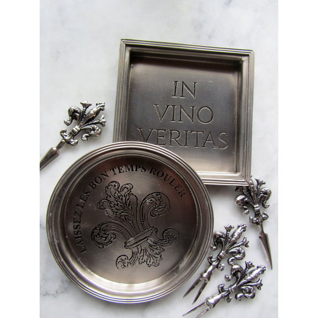 COAST004/S4 - In Vino Veritas Etched Coasters (Set of 4)