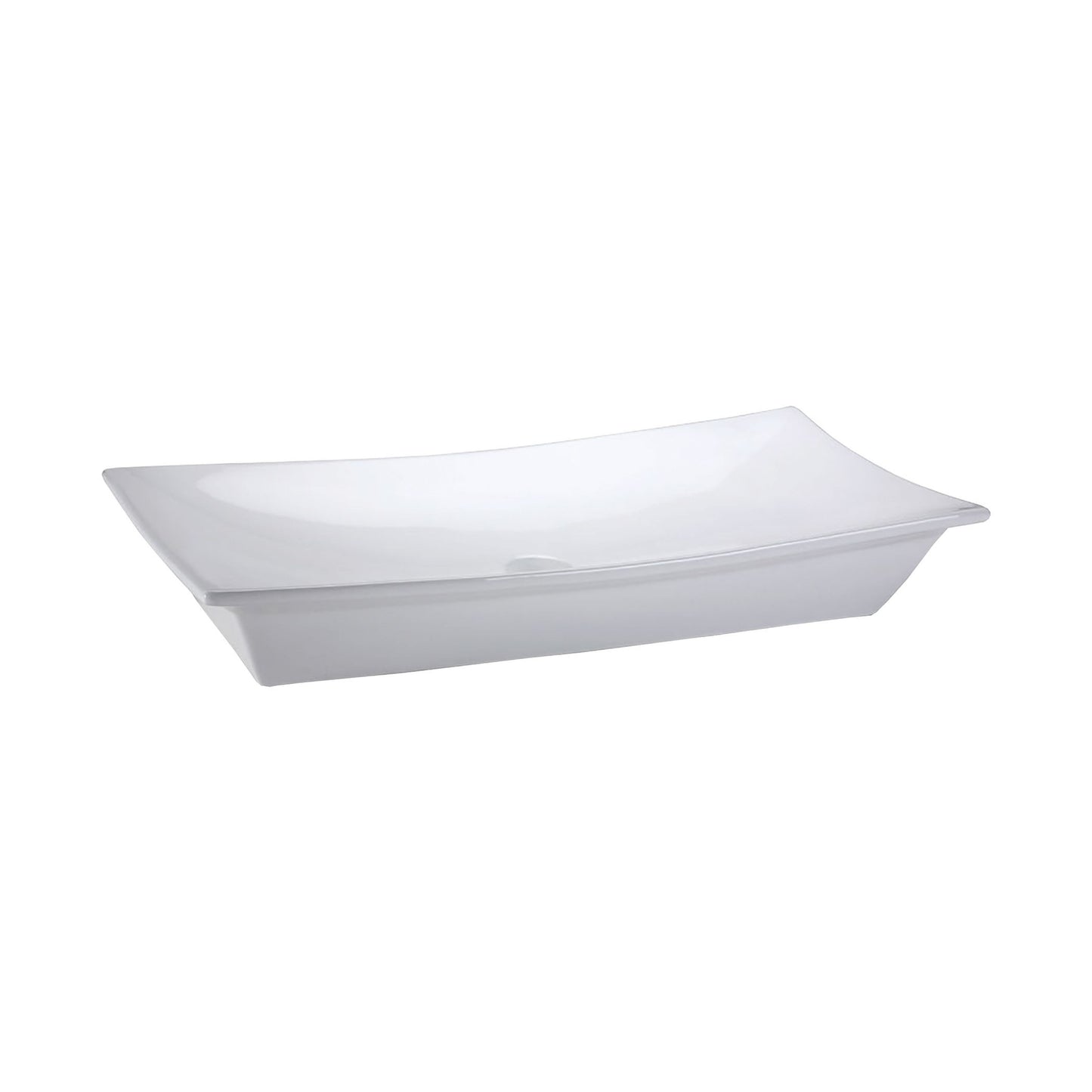 CVE3150RC - Vitreous China Rectangle Vessel Sink with Single-hole faucet drilling - White