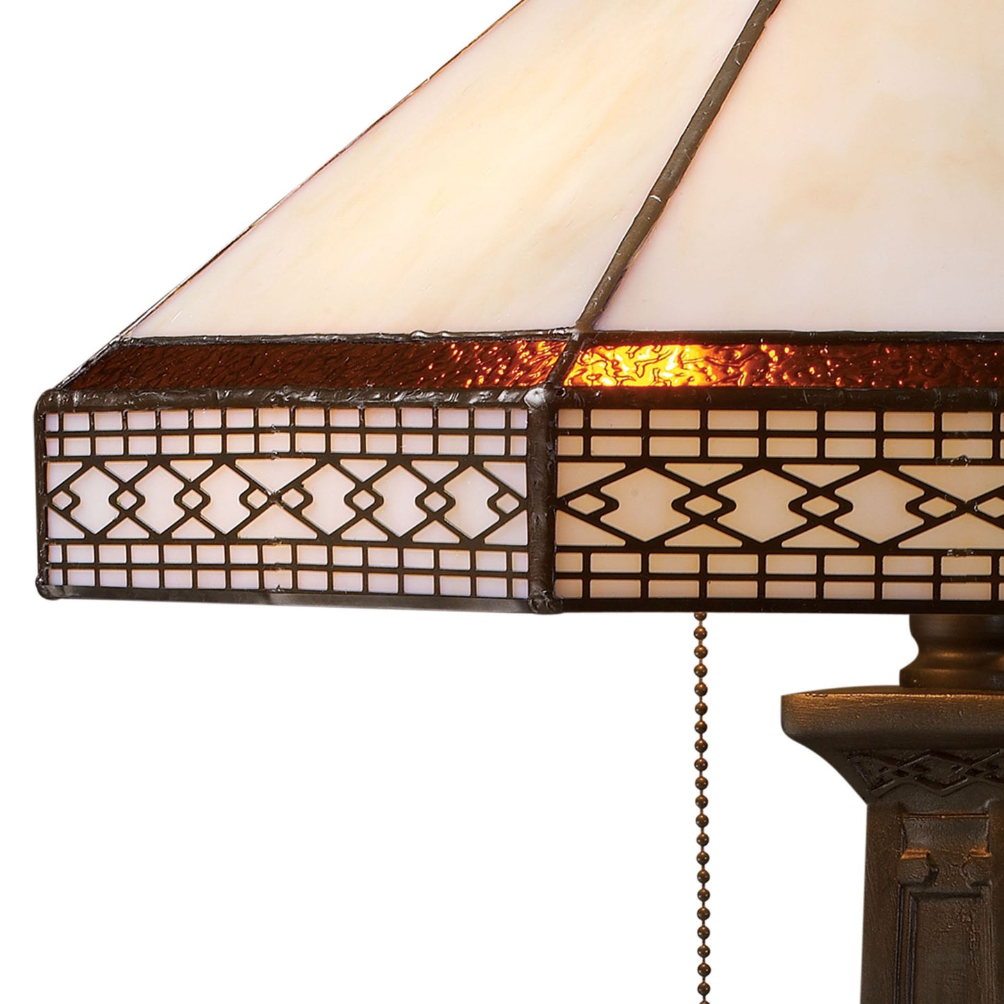 D1858 - Stone Filigree 24'' High 2-Light Table Lamp - Tiffany Bronze