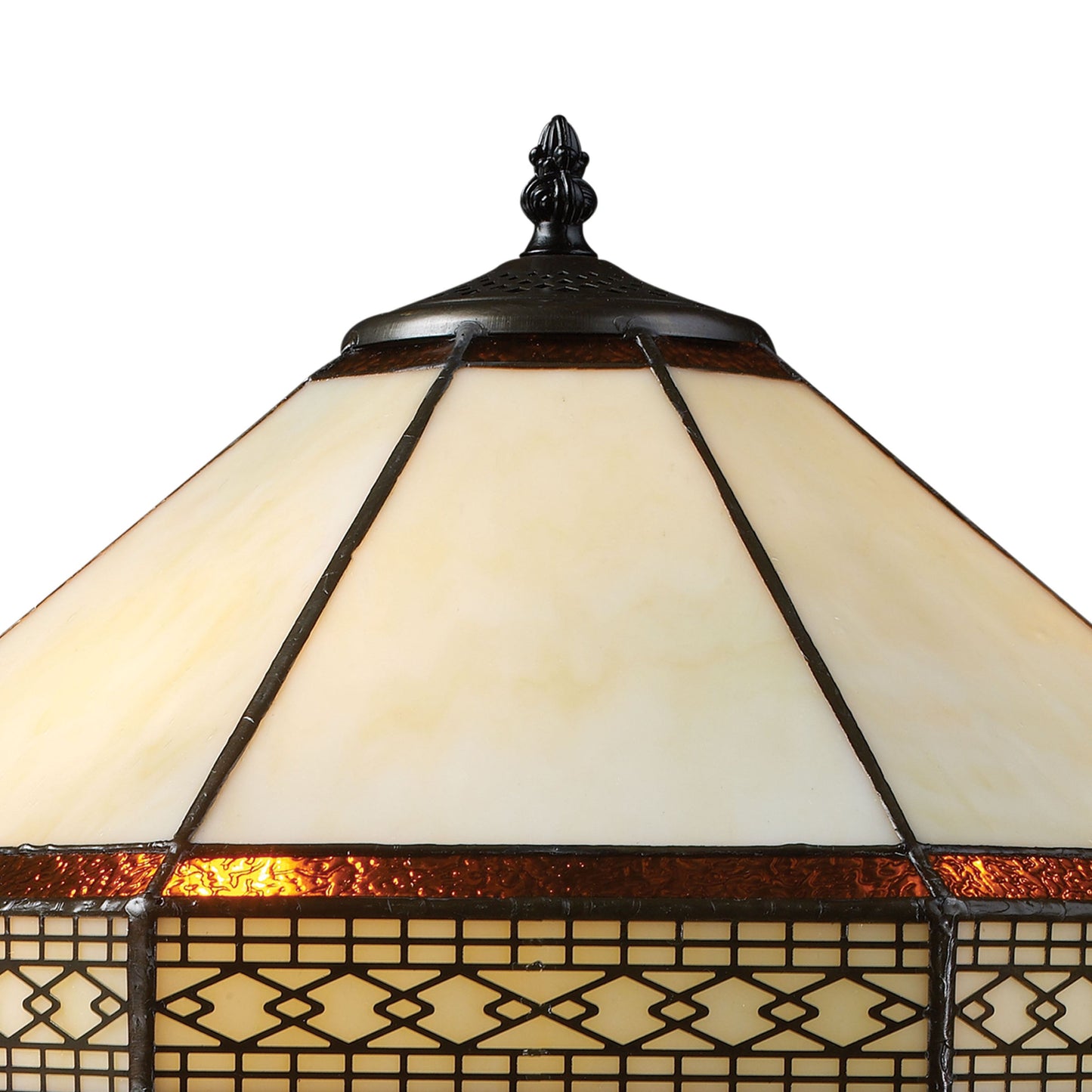 D1858 - Stone Filigree 24'' High 2-Light Table Lamp - Tiffany Bronze