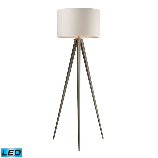 D2121-LED - Salford 61'' High 1-Light Floor Lamp - Satin Nickel