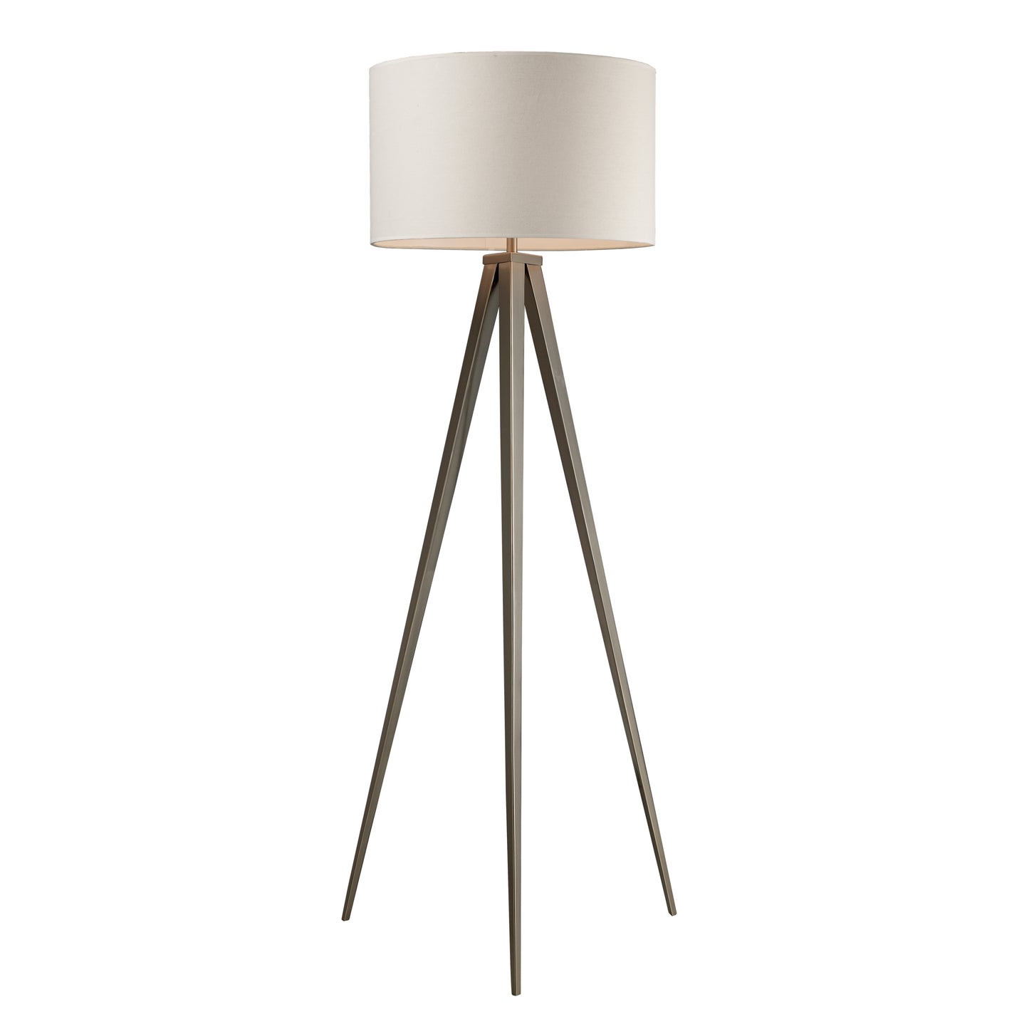 D2121 - Salford 61'' High 1-Light Floor Lamp - Satin Nickel