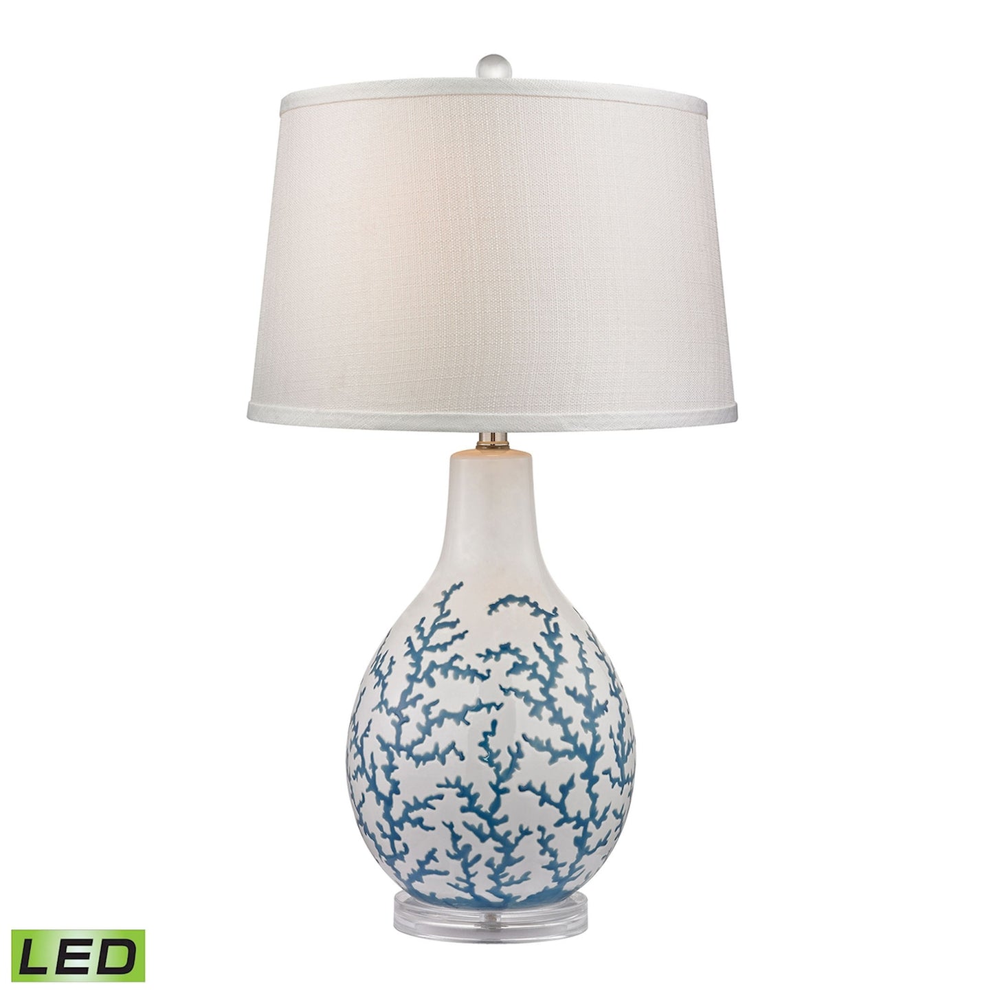 D2478-LED - Sixpenny 27'' High 1-Light Table Lamp - Pale Blue