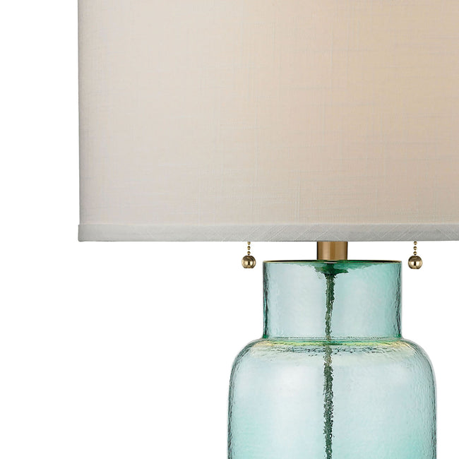 D2622 - Glass Bottle 30'' High 1-Light Table Lamp - Seafoam Green