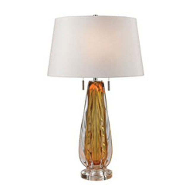 D2669W - Modena Free Blown 26'' High 2-Light Table Lamp - Amber