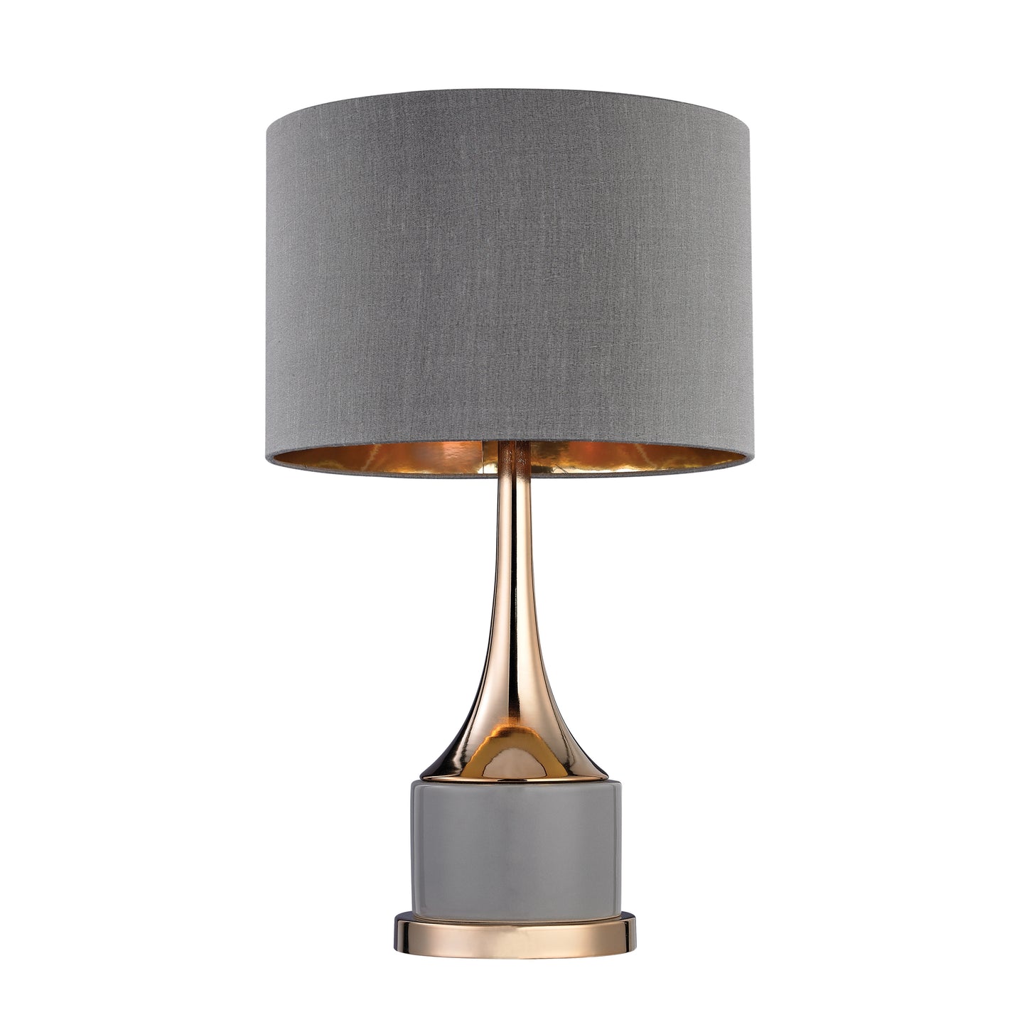 D2748 - Cone Neck 18.5'' High 1-Light Table Lamp - Gray