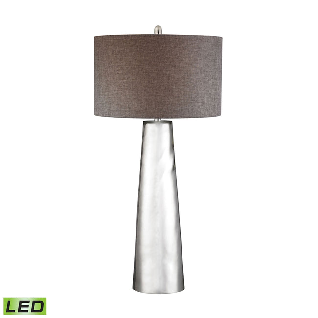 D2779-LED - Tapered Cylinder 37.5'' High 1-Light Table Lamp - Silver Mercury