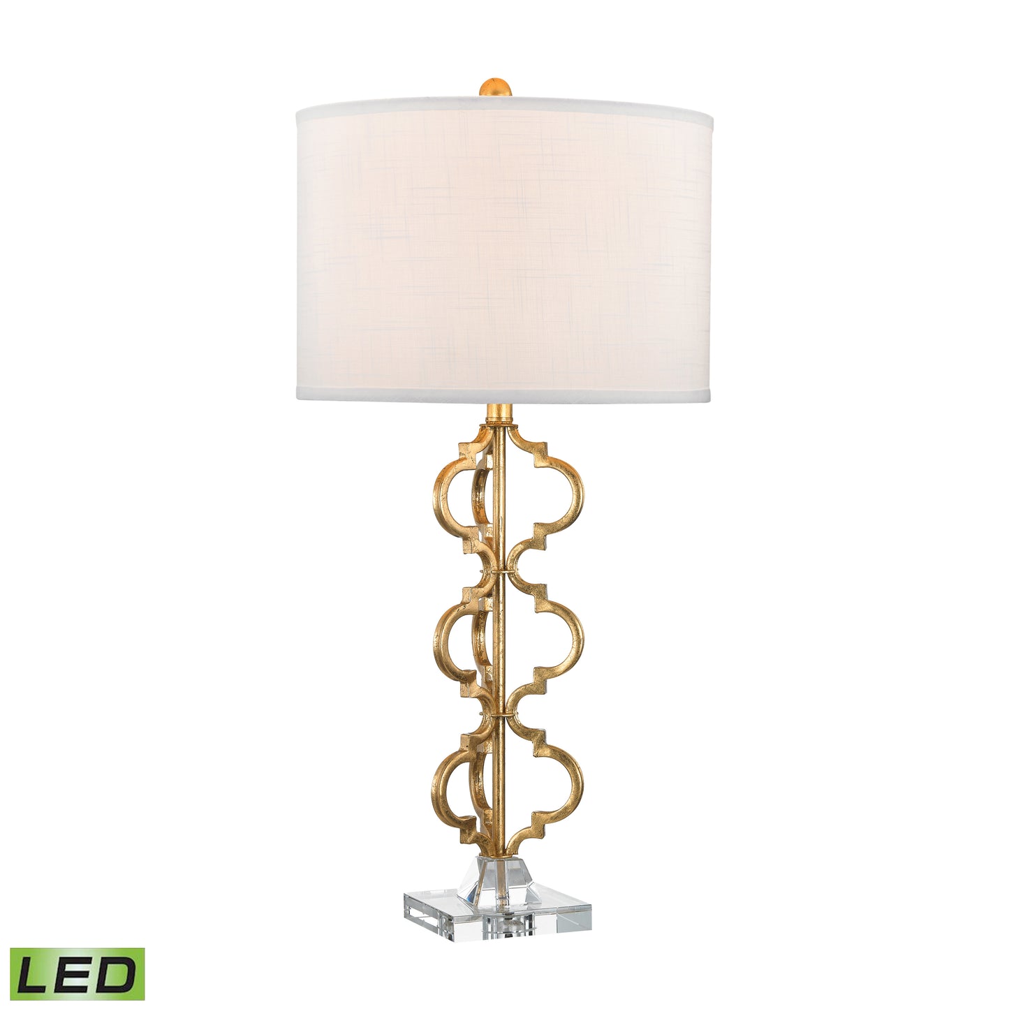 D2931-LED - Castile 32'' High 1-Light Table Lamp - Gold Leaf - Includes LED Bulb