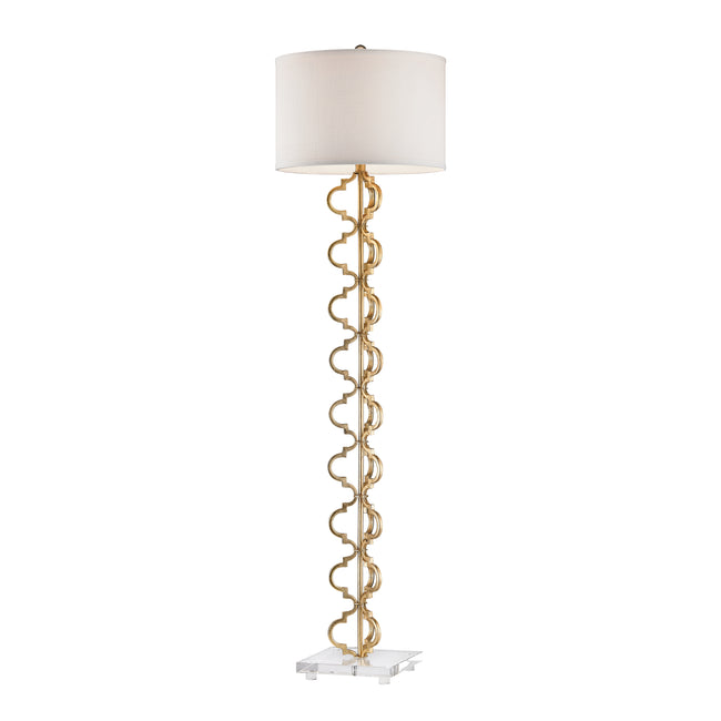 D2932 - Castile 62'' High 1-Light Floor Lamp - Gold Leaf