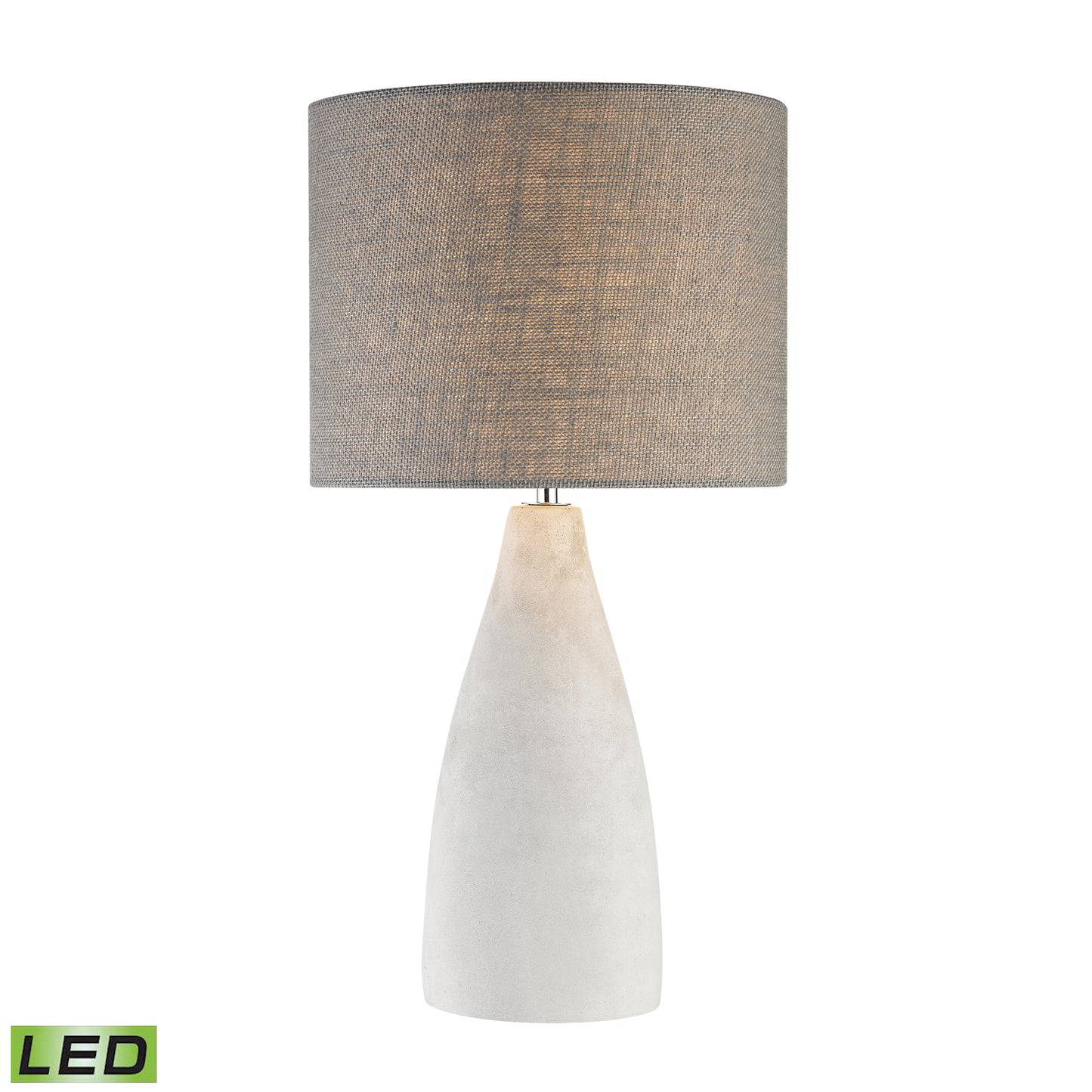 D2949-LED - Rockport 21'' High 1-Light Table Lamp - Polished Concrete - Includes LED Bulb