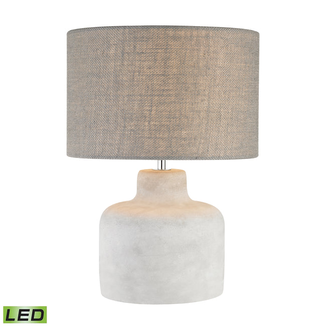 D2950-LED - Rockport 17'' High 1-Light Table Lamp - Polished Concrete - Includes LED Bulb