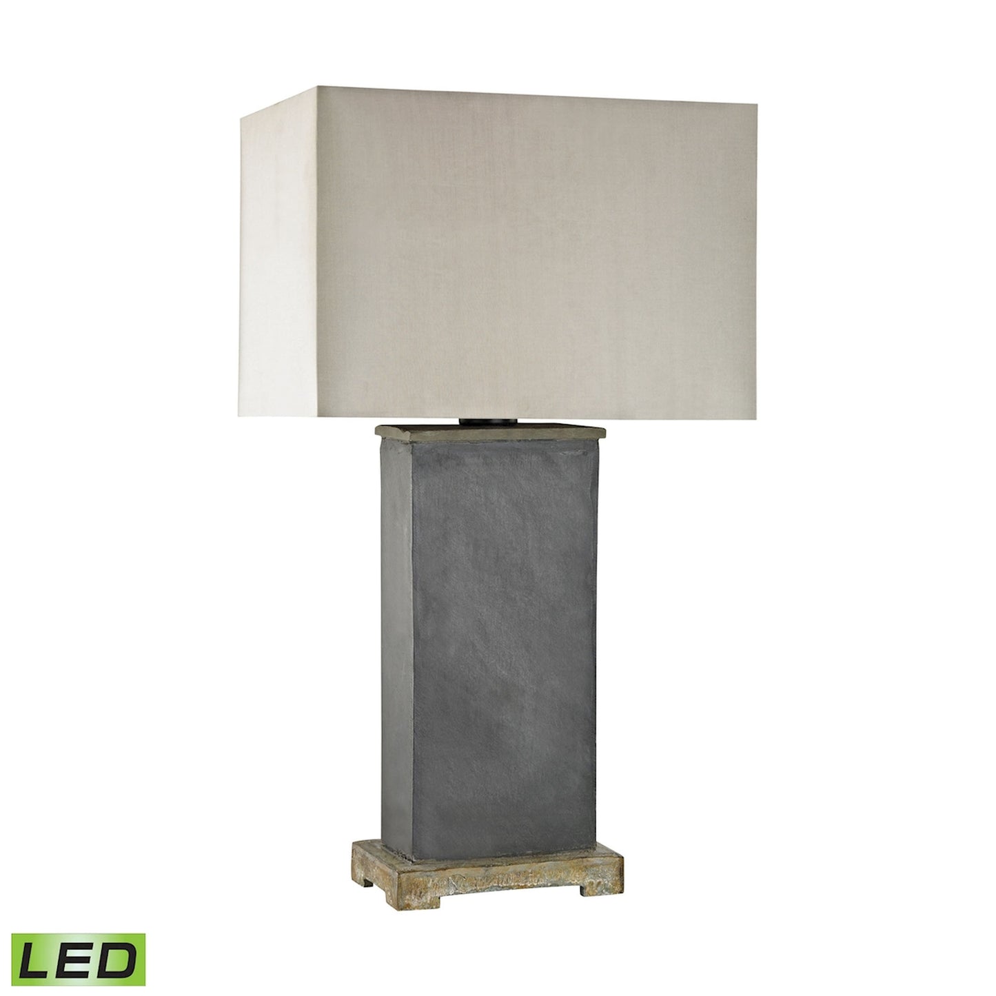 D3092-LED - Elliot Bay 28'' High 1-Light Outdoor Table Lamp - Gray