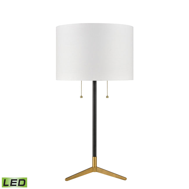 D3120WHT-LED - Clubhouse 29'' High 2-Light Table Lamp - Black - Includes LED Bulbs