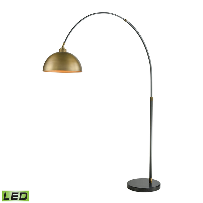 D3226-LED - Magnus 76'' High 1-Light Floor Lamp - Aged Brass - Includes LED Bulb