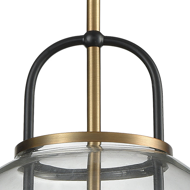 D3229 - Faraday 12'' Wide 1-Light Mini Pendant - Aged Brass