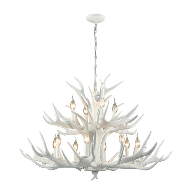 D3318 - Big Sky 39'' Wide 12-Light Chandelier - White