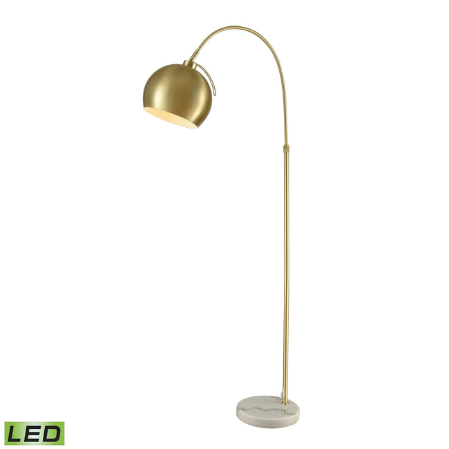 D3363-LED - Kopernikus 61'' High 1-Light Floor Lamp - Aged Brass - Includes LED Bulb