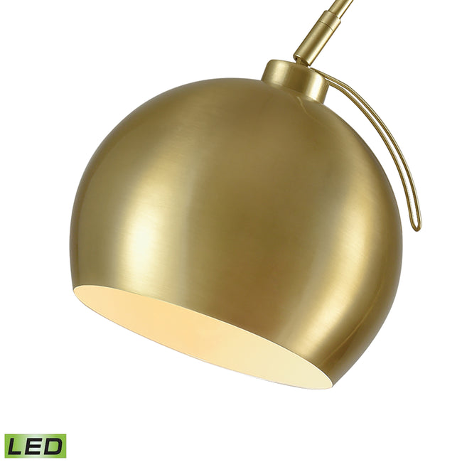 D3363-LED - Kopernikus 61'' High 1-Light Floor Lamp - Aged Brass - Includes LED Bulb