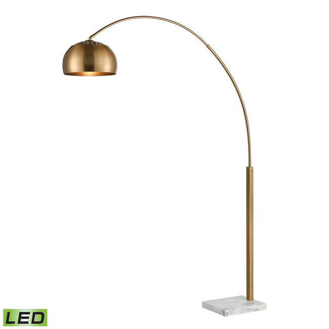 D3591-LED - Solar Flair 77'' High 1-Light Floor Lamp - Aged Brass - Includes LED Bulb