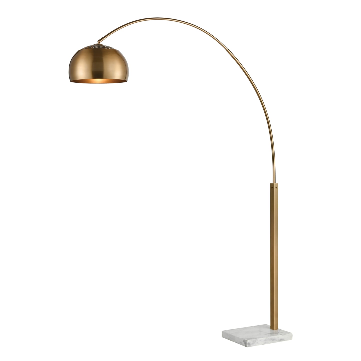 D3591 - Solar Flair 77'' High 1-Light Floor Lamp - Aged Brass