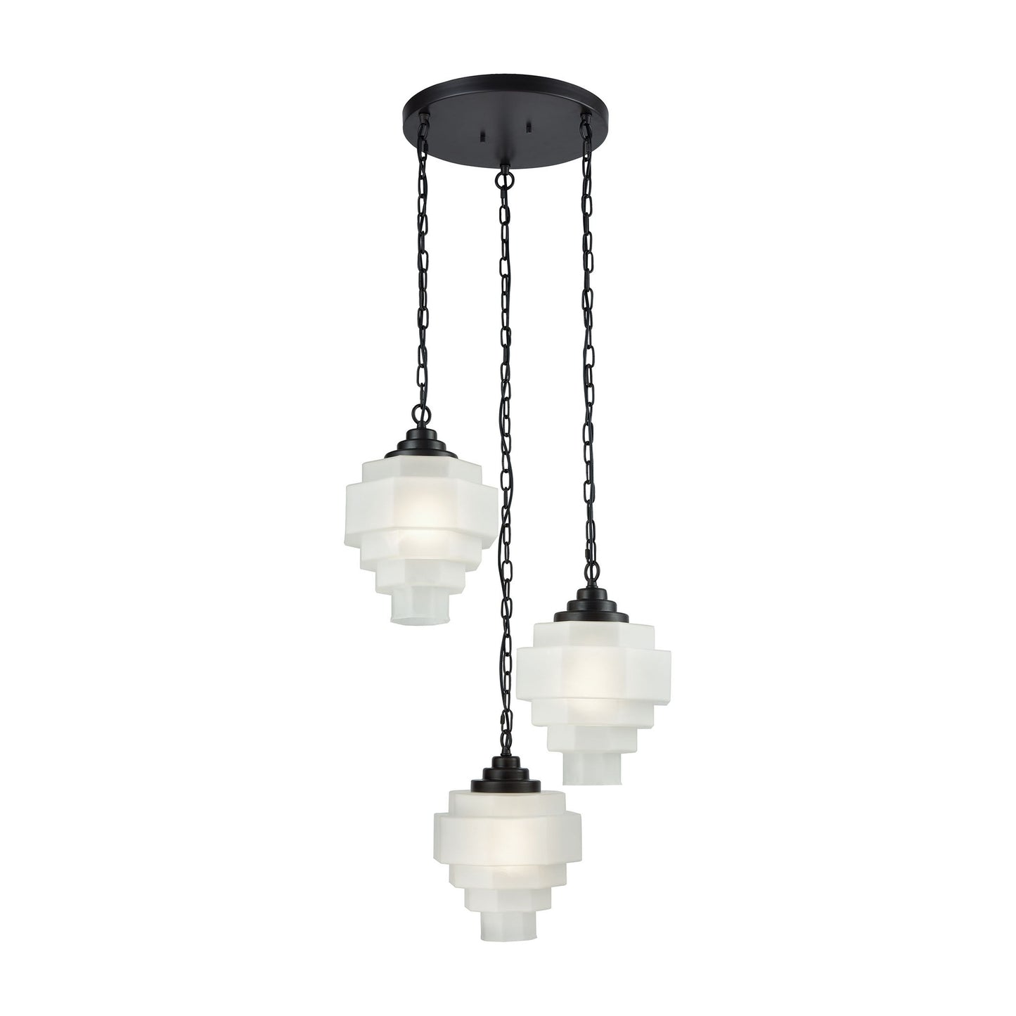 D3602 - Duke 23'' Wide 3-Light Mini Pendant - Oil Rubbed Bronze